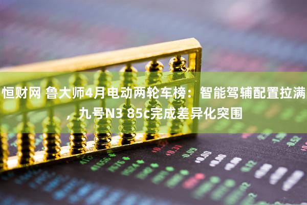 恒财网 鲁大师4月电动两轮车榜：智能驾辅配置拉满，九号N3 85c完成差异化突围