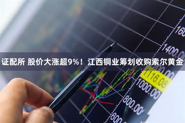 证配所 股价大涨超9%！江西铜业筹划收购索尔黄金