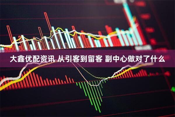 大鑫优配资讯 从引客到留客 副中心做对了什么